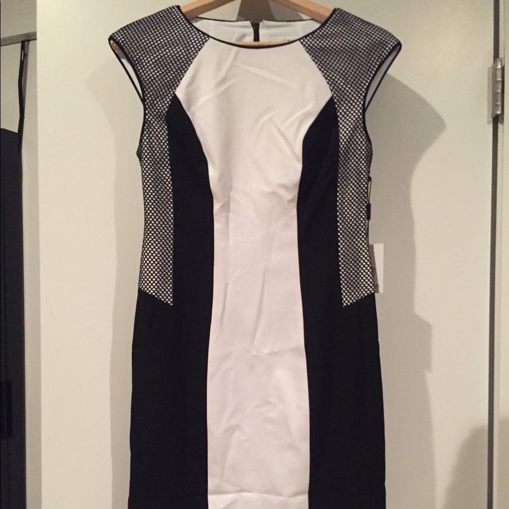 Black and white Calvin Klein dress, size 2